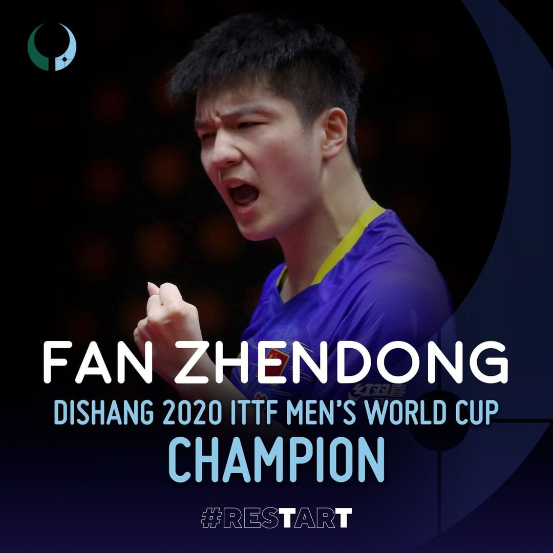 Dishang 2020 ITTF Mens Champion