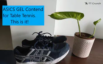 This is it! ASICS Gel Contend for table tennis
