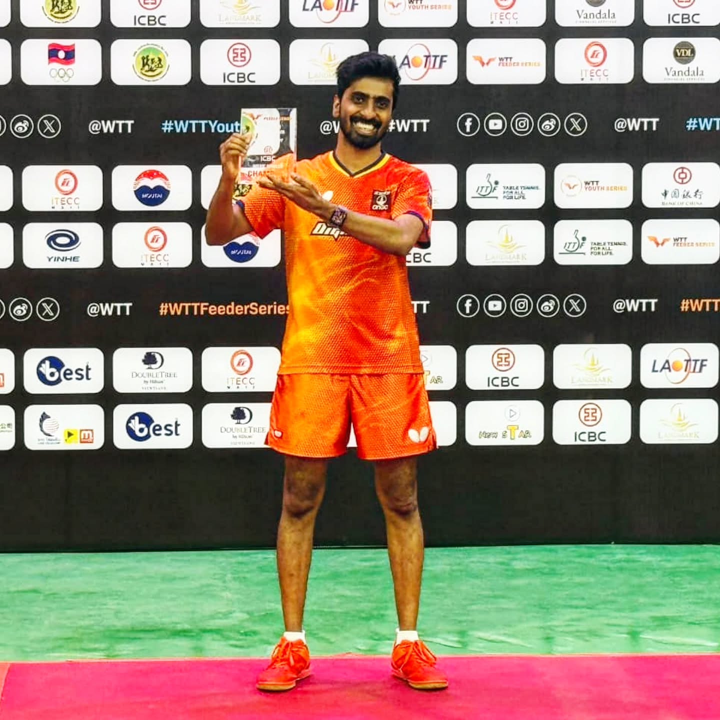 Sathiyan Gnanasekaran ends singles drought. Wins WTT Feeder Vientiane 2025
