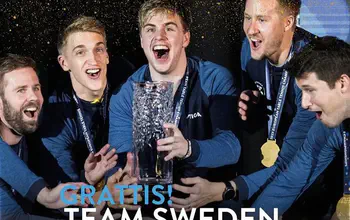 Sweden wins Men’s Team Table Tennis Gold in Malmö