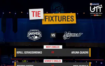 UTT Season 4 - Day 2 U Mumba TT vs Bengaluru Smashers UTT Season 4 - Day 2 U Mumba TT vs Bengaluru Smashers